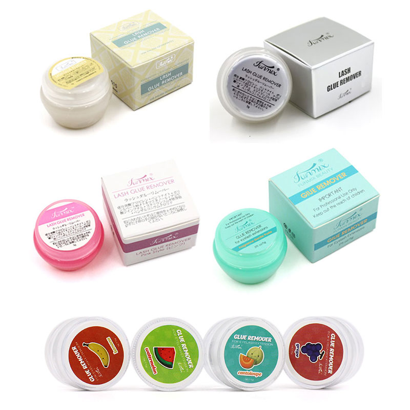 Eyelash Extension Wash - 10pcs Fruitsmaak Wimper Lijm Remover 5g