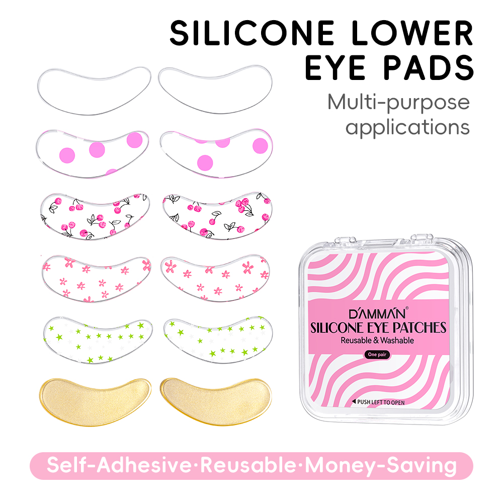 Eyelash Extension Adhesive - DAMMAN 1/5 Paar Siliconen Oogpatches voor