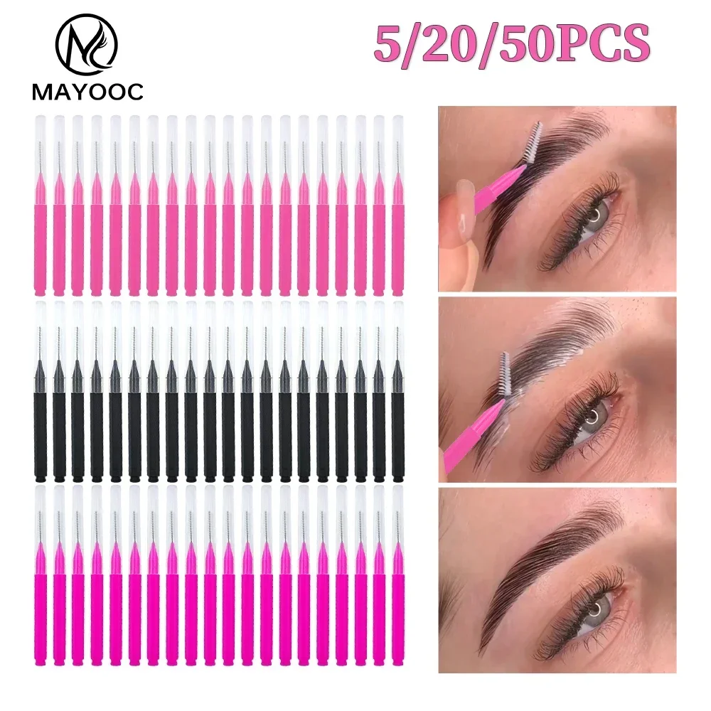 Eyelash Extension Aftercare - 5/10/50PCS Mini Wenkbrauw Borstel Brow Perm