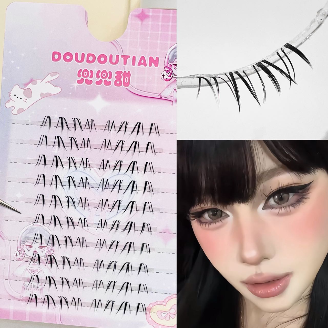 Eyelash Extension Japan - Doudoutian Cool Wolf Aziatische dikke onderste