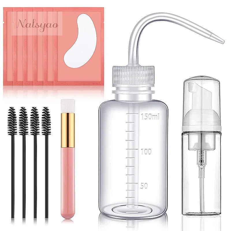 Eyelash Extension Wash - Reinigingsset voor wimperextensions, wimpershampoo, borstel, zeep,