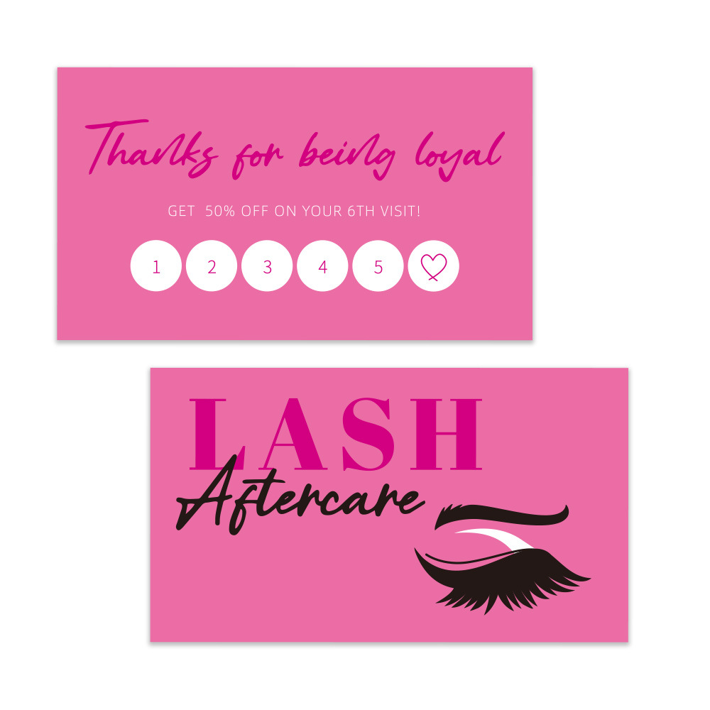 50 stks Shining Wimper Visitek - Eyelash Extension Aftercare recensie en prijs
