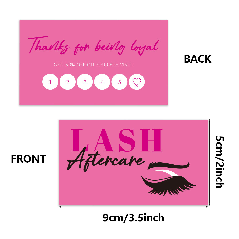 50 stks Shining Wimper Visitek - Eyelash Extension Aftercare recensie en prijs