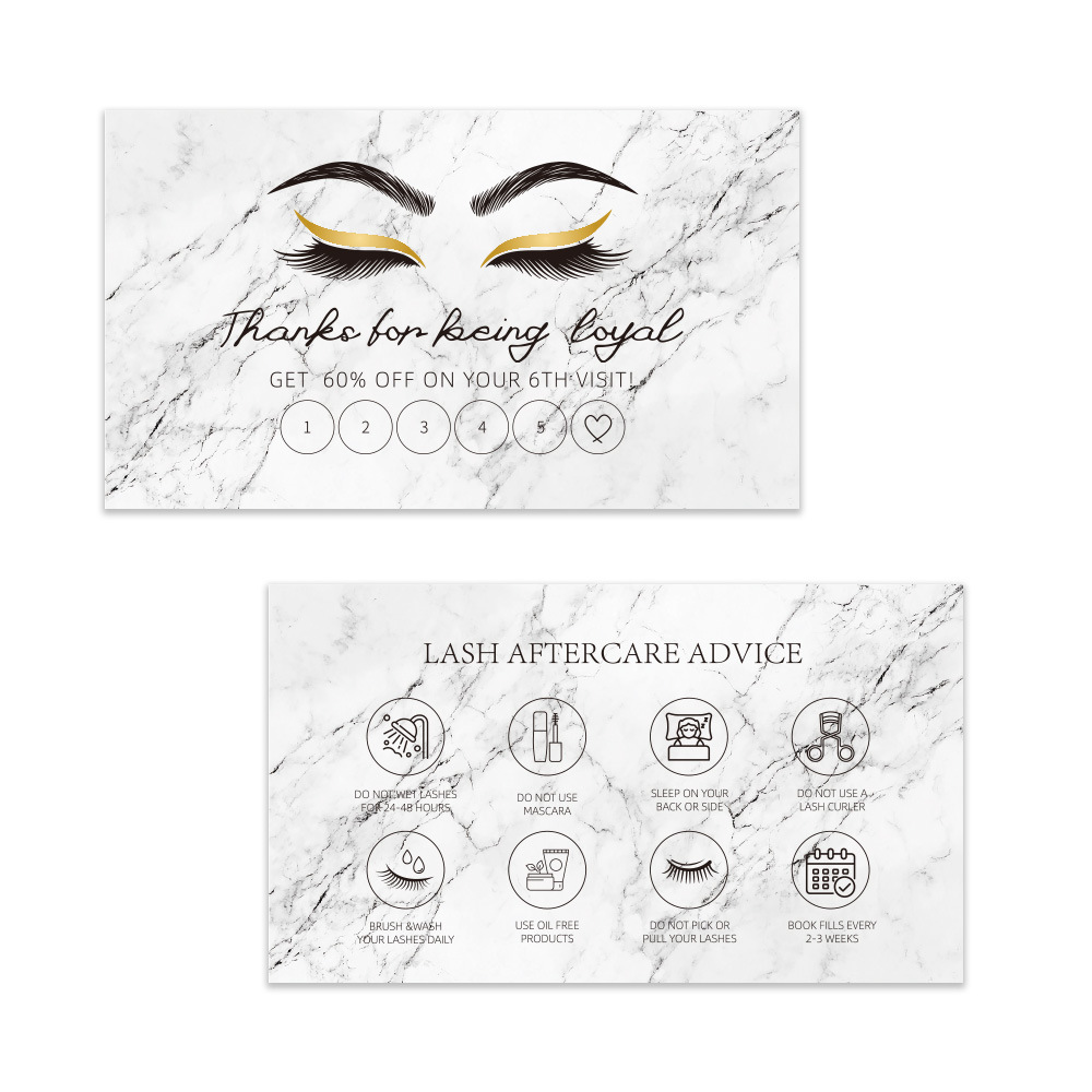 50 stks Shining Wimper Visitek - Eyelash Extension Aftercare recensie en prijs