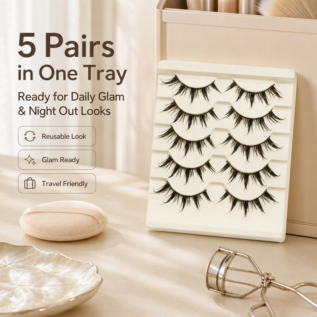 Cosplay nepwimpers 5 stuks Lit - Eyelash Extension Japanese Style recensie en prijs