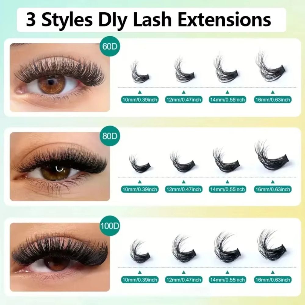 Natuurlijk uitziende valse wim - Eyelash Extension Cluster recensie en prijs