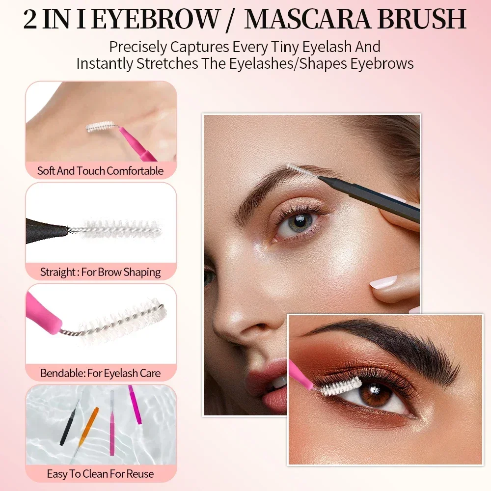 5/10/50PCS Mini Wenkbrauw Bors - Eyelash Extension Aftercare recensie en prijs