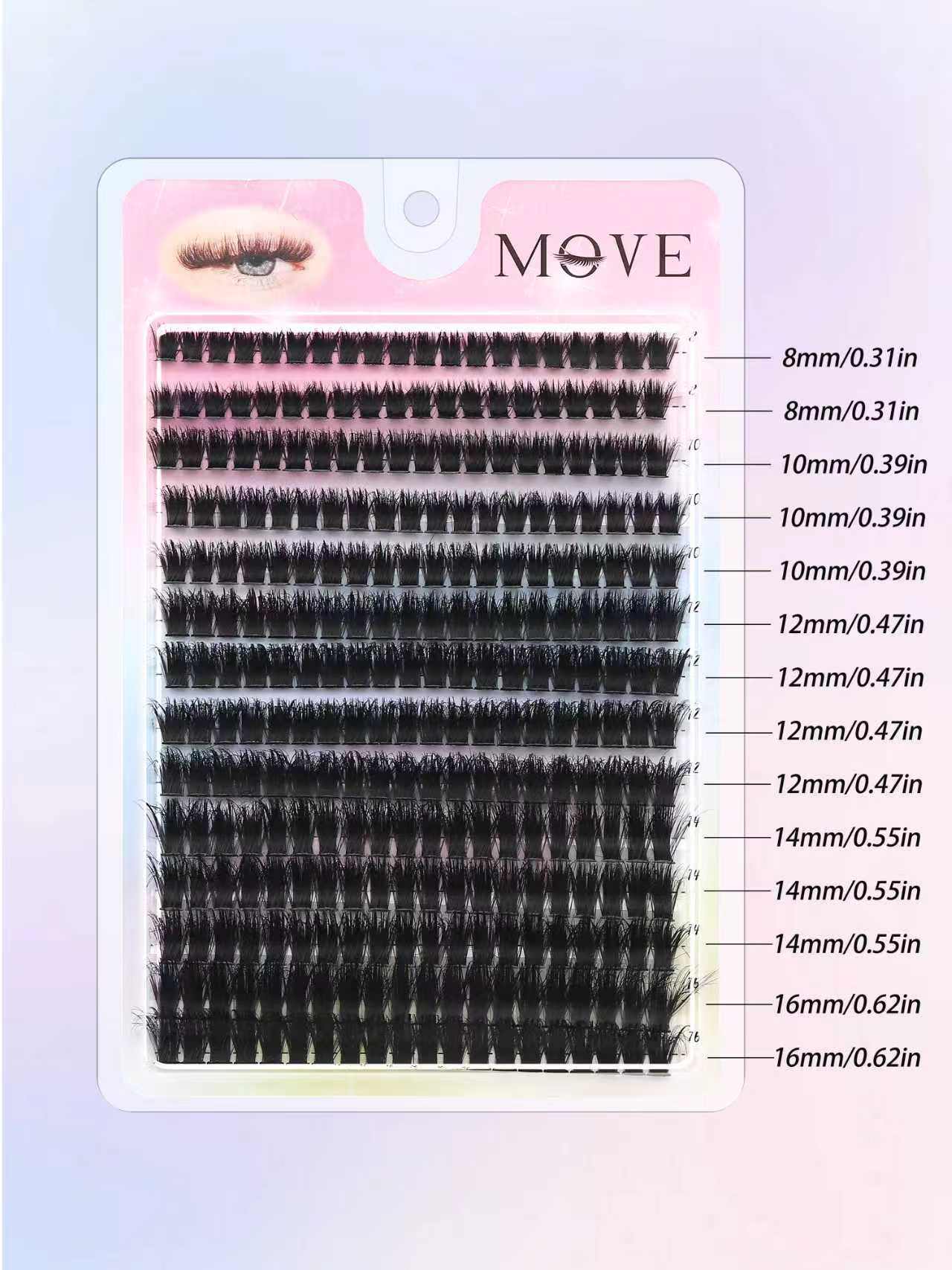 280 stuks clusterwimpers D-kru - Eyelash Extension Cluster recensie en prijs