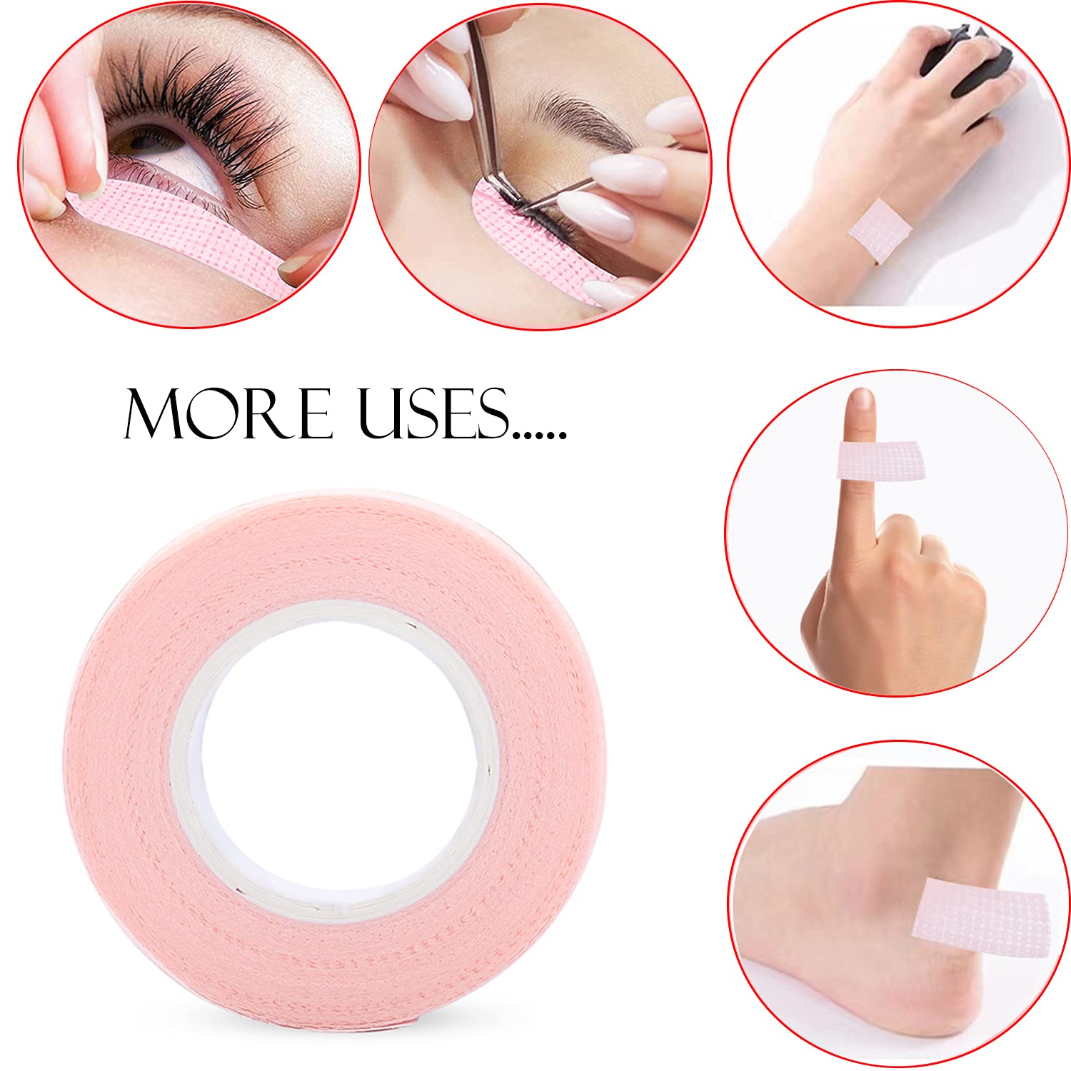 6 rollen wimpertape, zelfkleve - Eyelash Extension Adhesive recensie en prijs