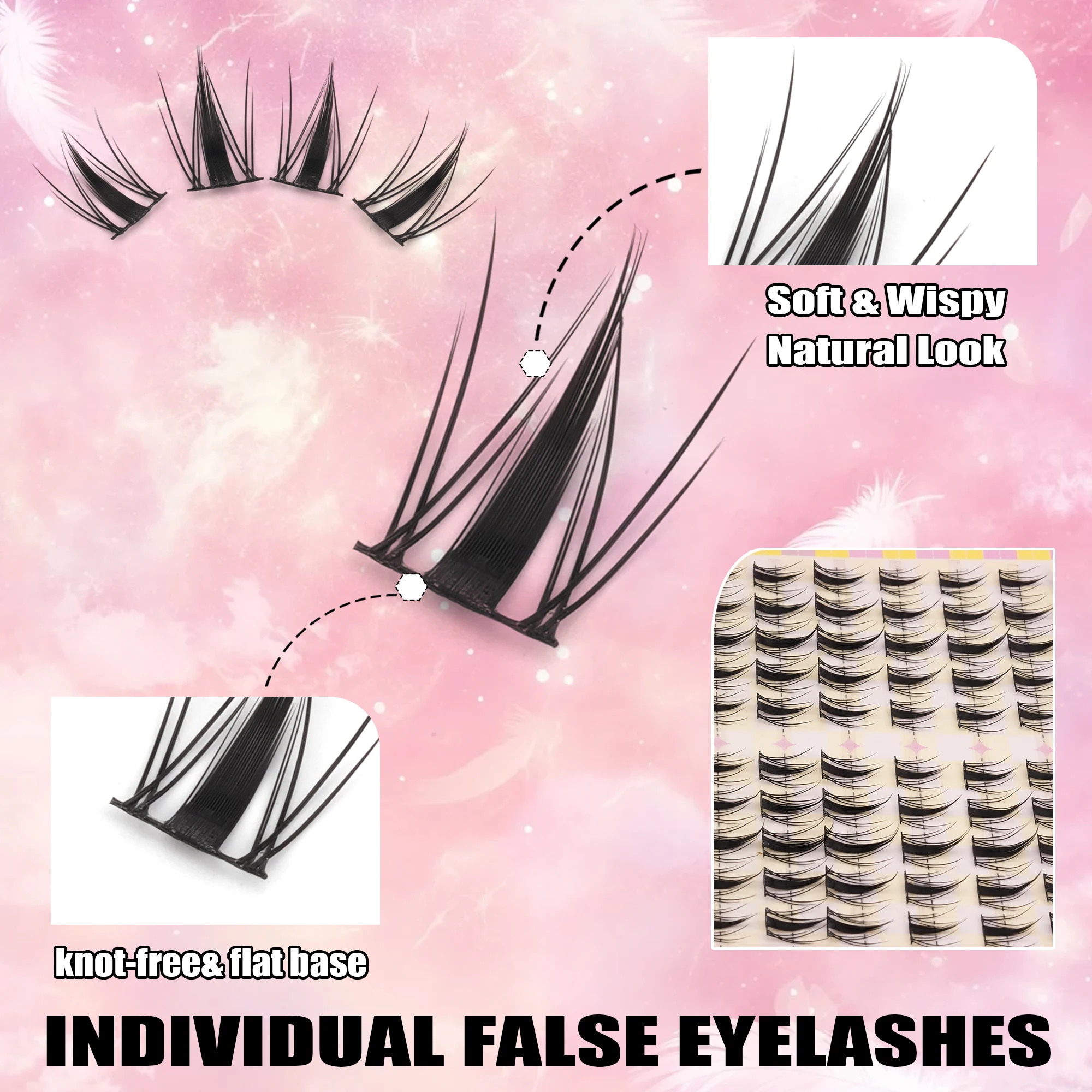 308PCS Gemengde D Curl Zachte, - Eyelash Extension Cluster recensie en prijs