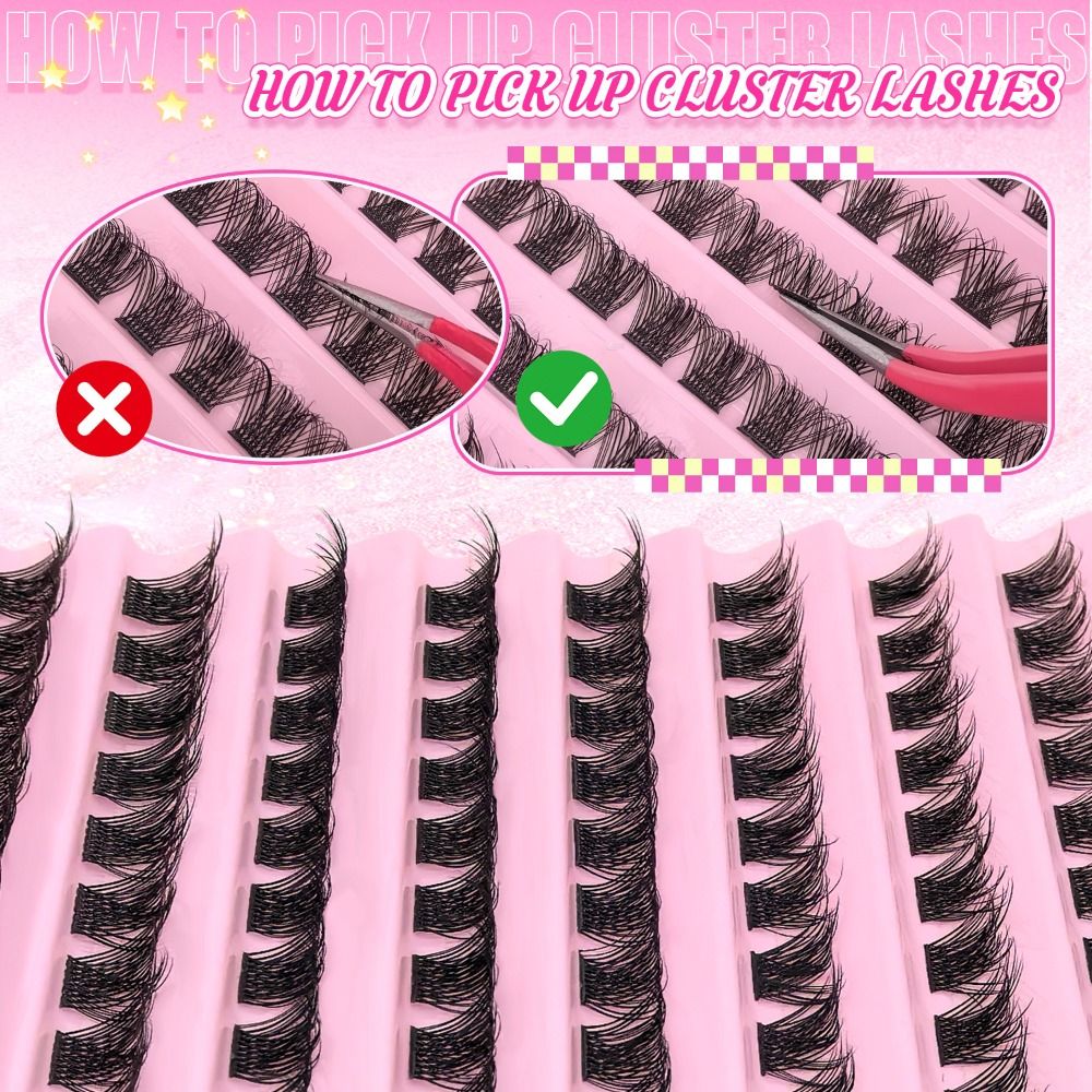 Natuurlijke look valse wimpers - Eyelash Extension Cluster recensie en prijs