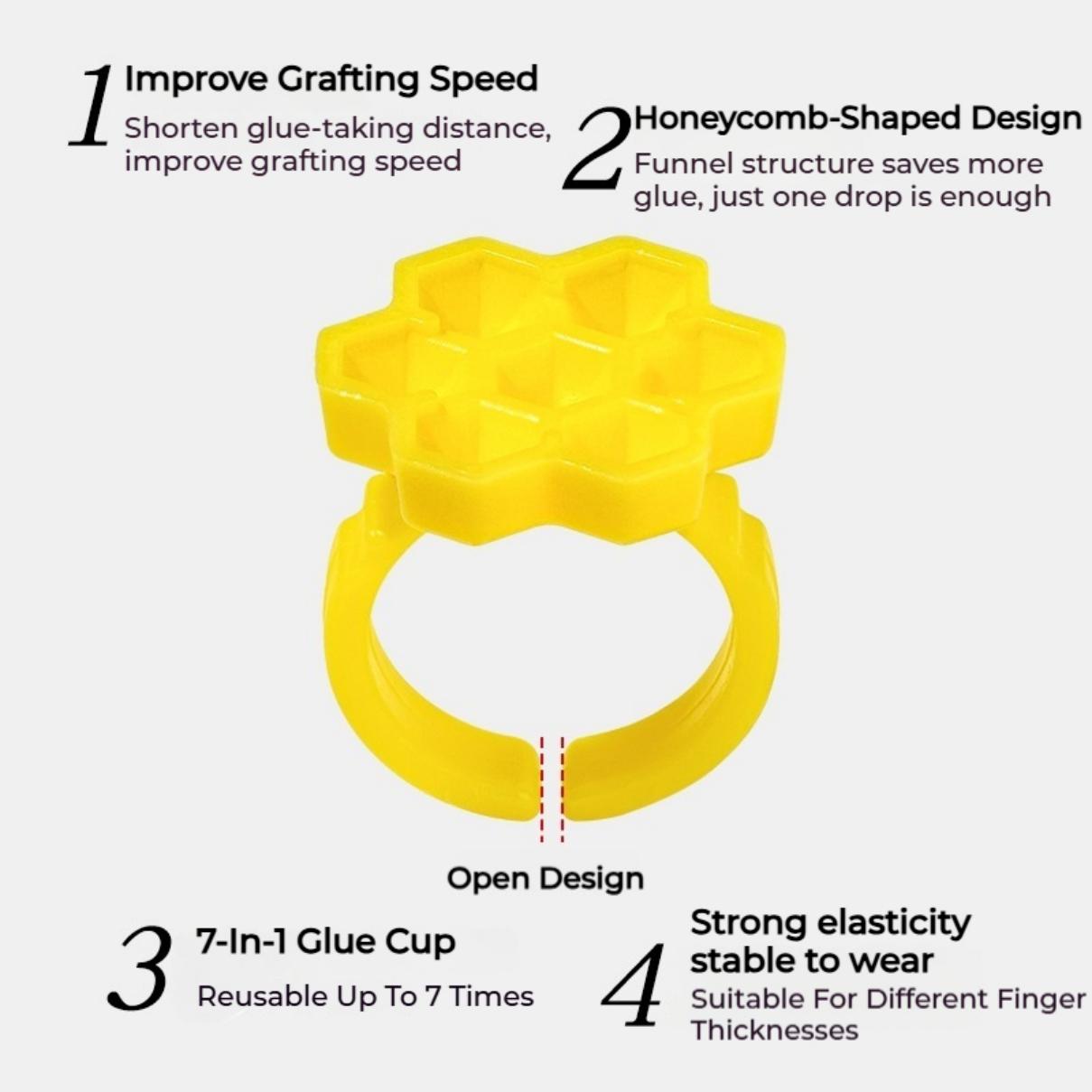 50PCS Houder Ring Cups voor Wi - Eyelash Extension Adhesive recensie en prijs